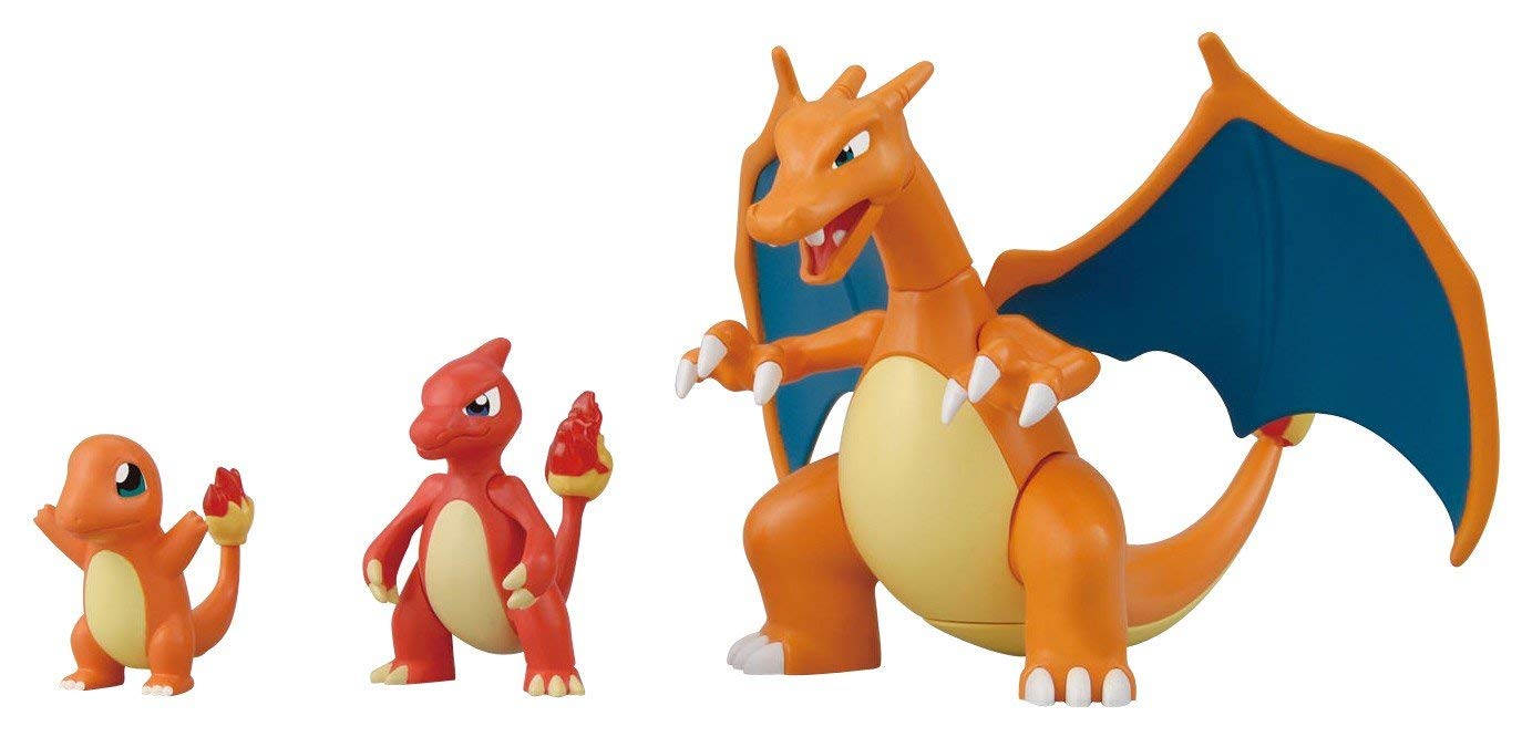 Bandai Pokemon Charizard Evolution Set Model Kit