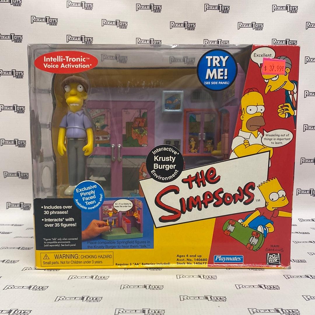 Playmates The Simpsons Interactive Environment Krusty Burger Pimply Faced Teen