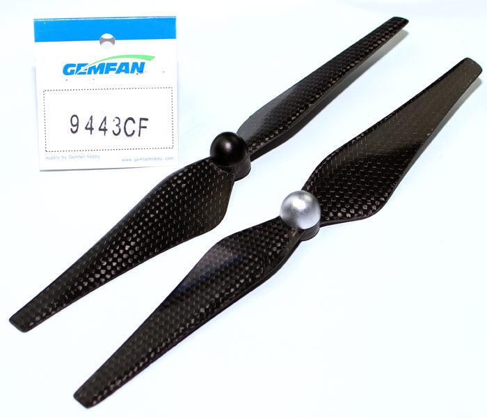 Gemfan 9×4 9″ DJI Phantom 2 Vision+ 9443 Carbon Fiber CW CCW Props self-lock