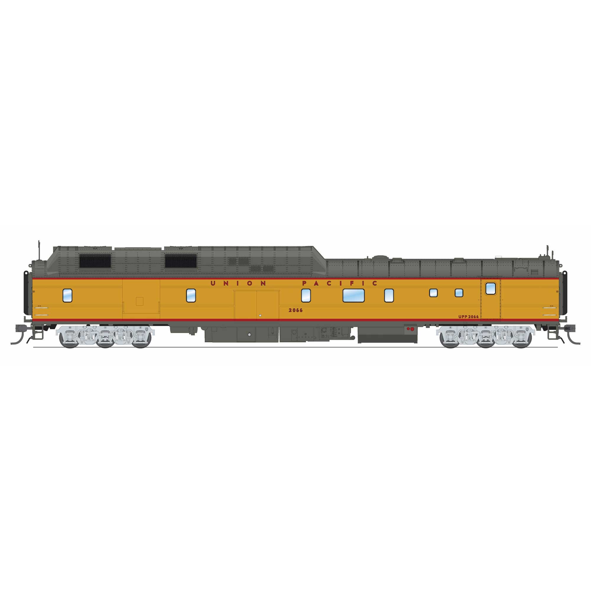 HO Union Pacific Power Car #2066, with Roof Antenna, with Sound