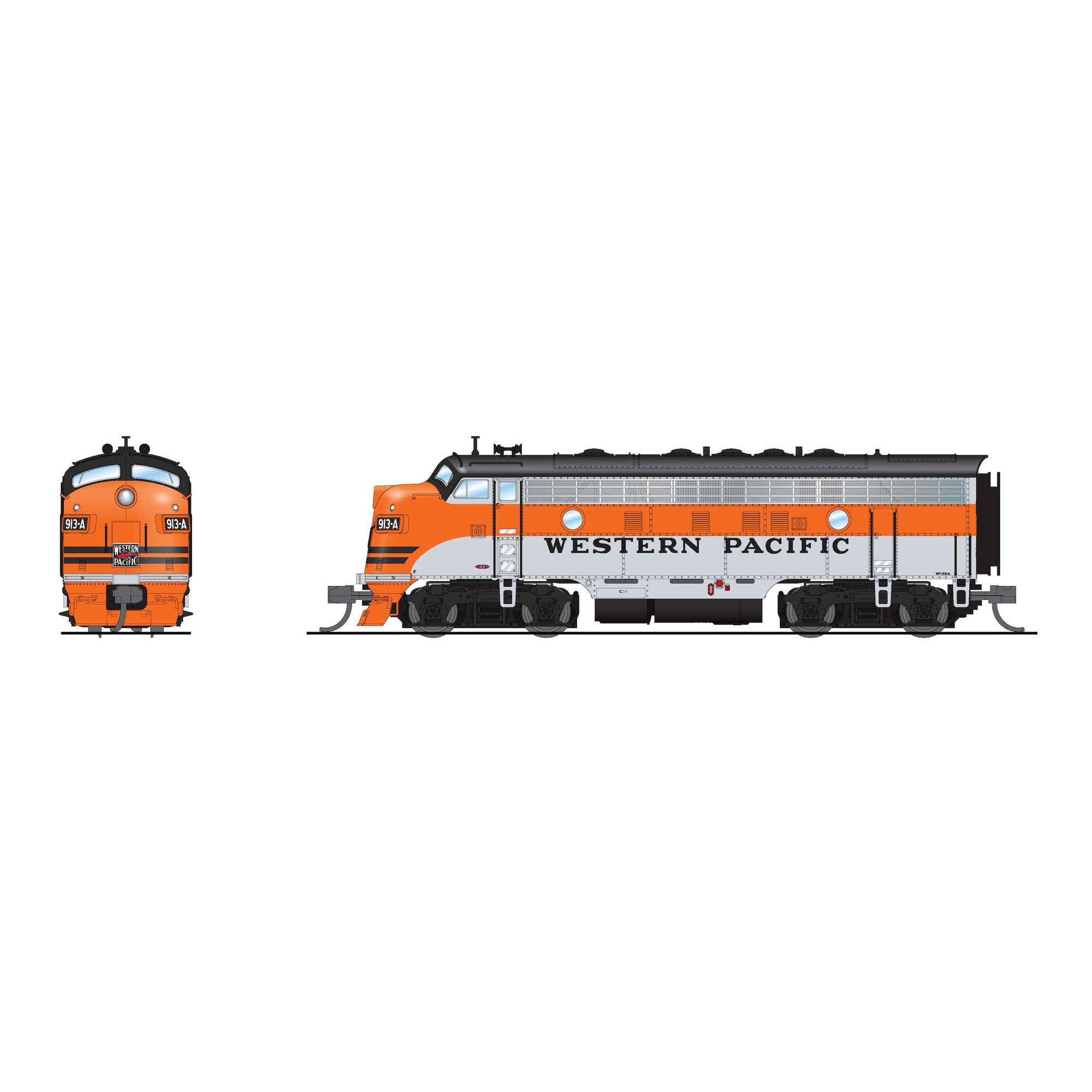 EMD F7A, WP 913-A, Freight Scheme, No-Sound / DCC-Ready, N