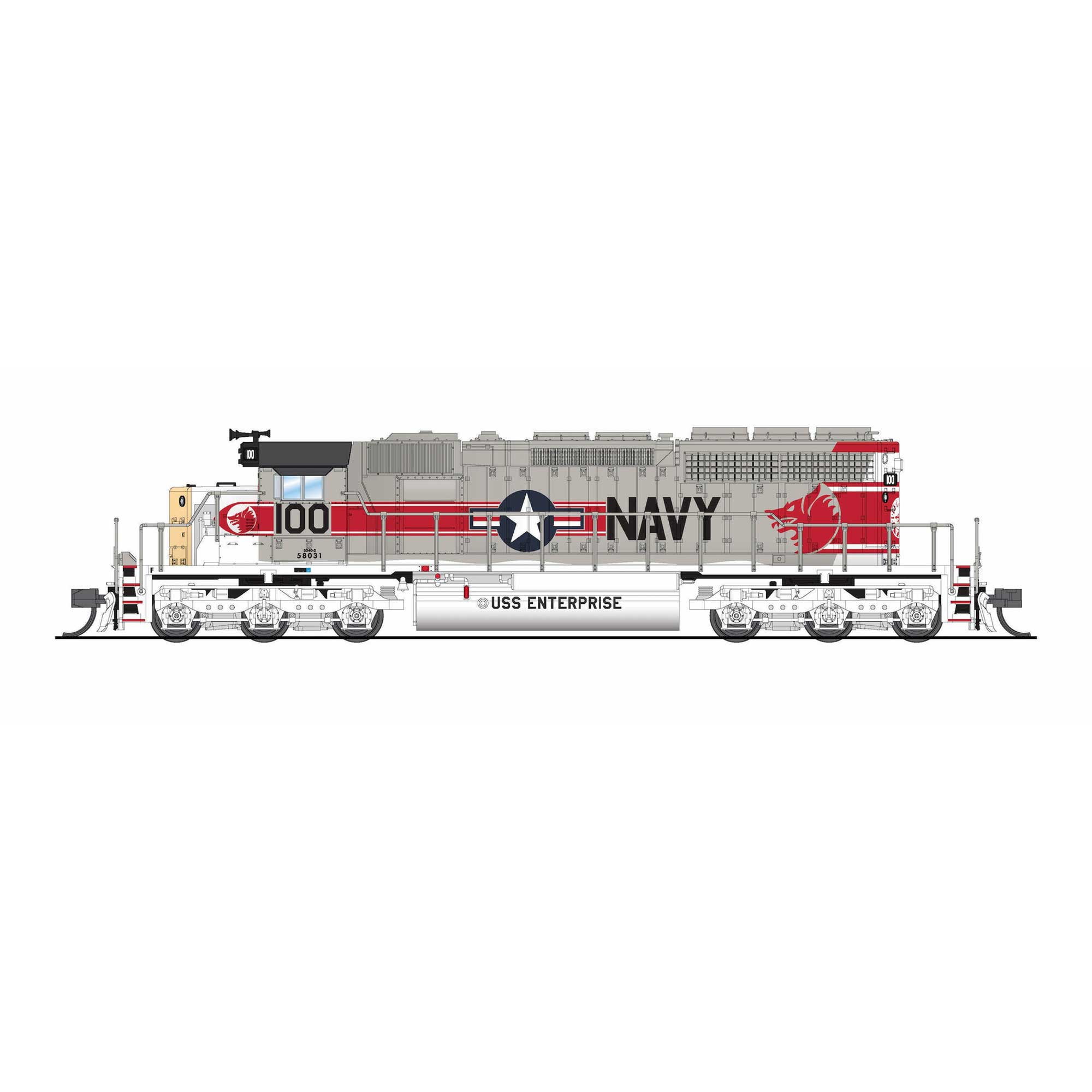 N, EMD SD40-2, US Navy Fantasy Scheme, Paragon4 Sound/DC/DCC