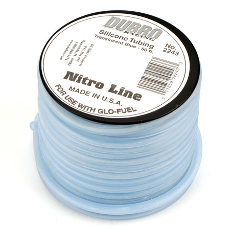 Silicone 50′ Fuel Tubing, Blue