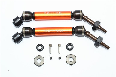 GPM Orange Steel & Aluminum Rear CVD Driveshaft Set w/Hex for 4×4 Slash Rustler Stampede Rally & 2WD Slash