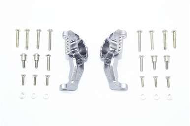 GPM Gunmetal Aluminum Adjustable Front Portal Drive Caster Blocks for TRX-4