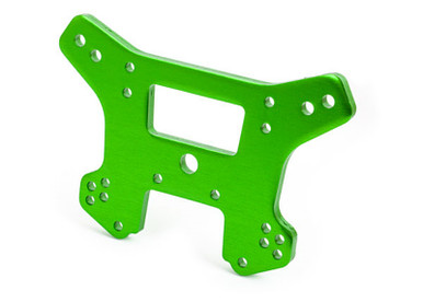 Traxxas Front Shock tower, 6061-T6 aluminum (Green-Anodized)