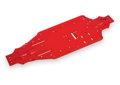 Traxxas Aluminum (Red-Anodized) Chassis: Sledge