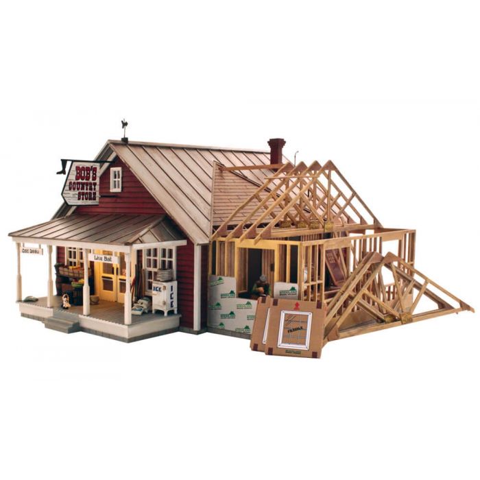 Woodland Scenics O Scale Built & Ready Country Store w/ LED Lighting