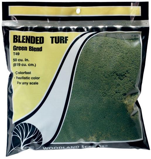 Woodland Scenics T49 Turf Fine Blended Grass Bag 30oz Train Scenery