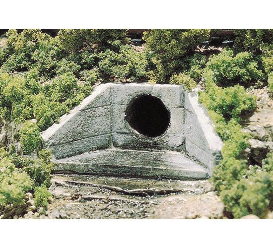 Woodland Scenics C1162 N/HO Concrete Culverts (2) Train Scenery