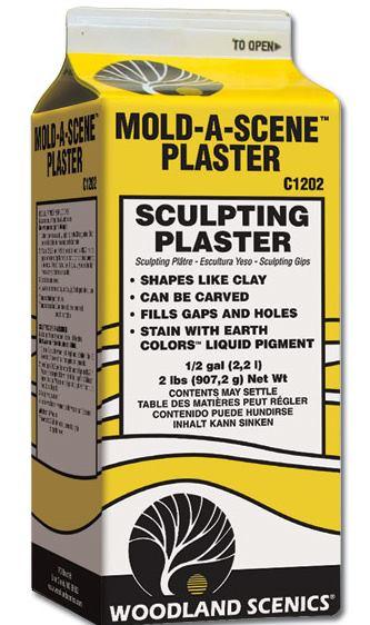 Woodland Scenics C1202 N/HO Mold-A-Scene Plaster 1/2 Gallon Train Scenery