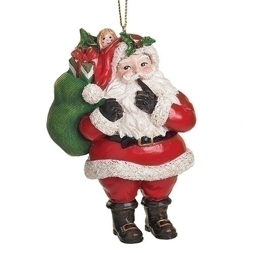 Santa Bearing Gifts Ornament