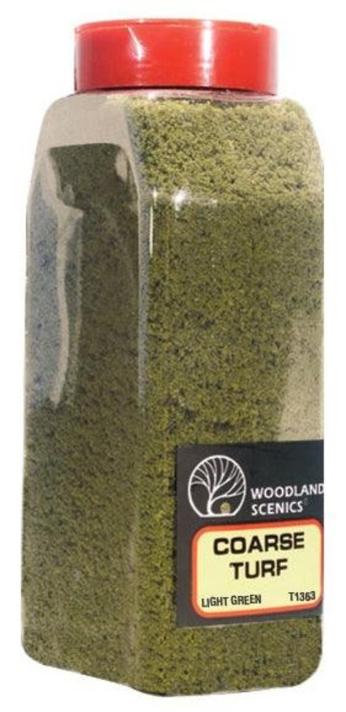 Woodland Scenics T1363 Turf Fine Coarse Light Green 32oz Train Scenery