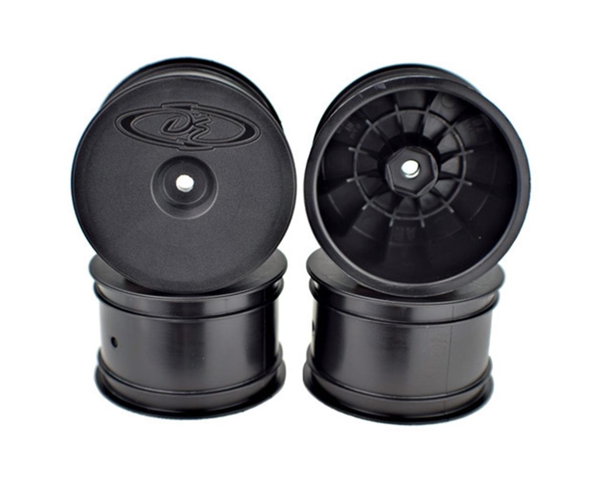 Speedline 2.2 1/10 Buggy Rear Wheels (4) (B6/B74/22/22-4) (Black) w/12mm Hex