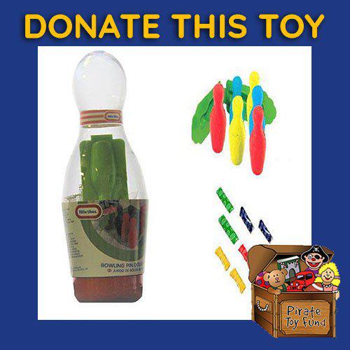 DONATE THIS TOY – Pirate Toy Fund –  Little Tikes Bowling Pin Dough Set