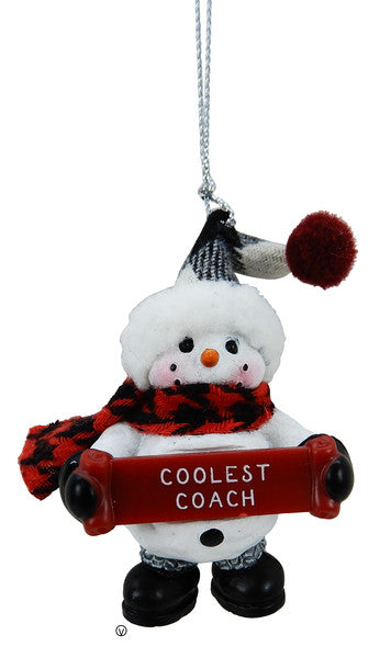 Cozy Snowman Ornament – Coolest Coach