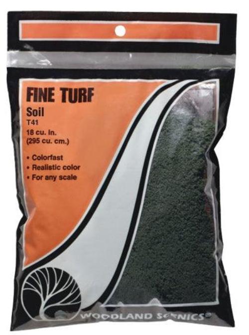 Woodland Scenics T41 Turf Fine Soil Bag Train Scenery