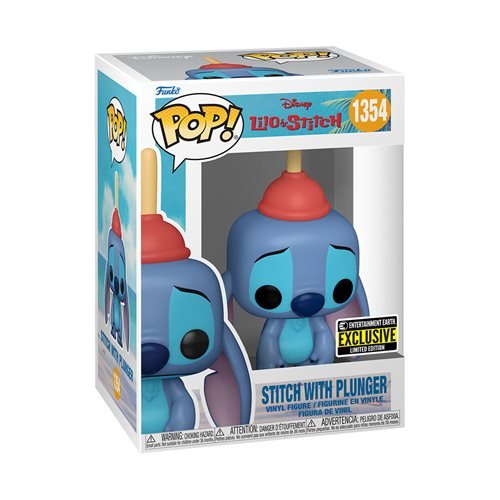 Funko Pop! 1354 Disney – Lilo & Stitch – Stitch with Plunger Vinyl Figure – Entertainment Earth Exclusive