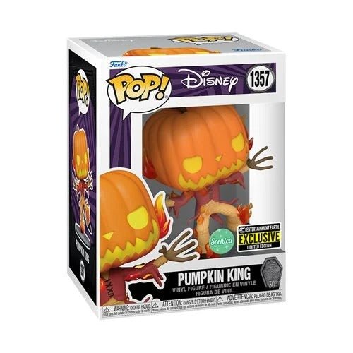 Funko Pop! 1357 – Nightmare Before Christmas 30th Anniversary Pumpkin King Scented Vinyl Figure – Entertainment Earth Exclusive