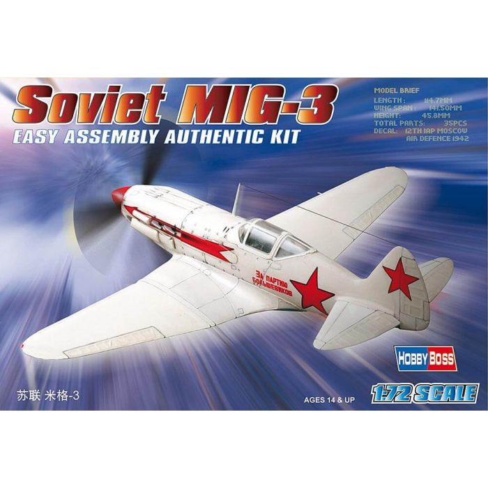 Hobby Boss 1/72 Mig-3 Plastic Model Kit