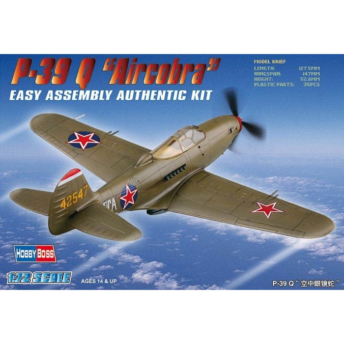 Hobby Boss 1/72 P-39 Q Aircacobra Plastic Model Kit