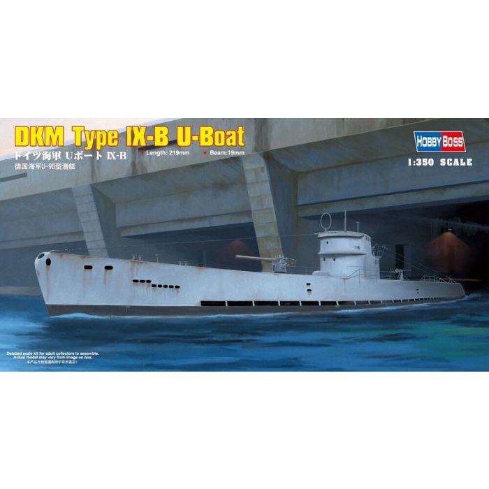 Hobby Boss 1/350 DKM Type IX-B U-Boat Plastic Model Kit