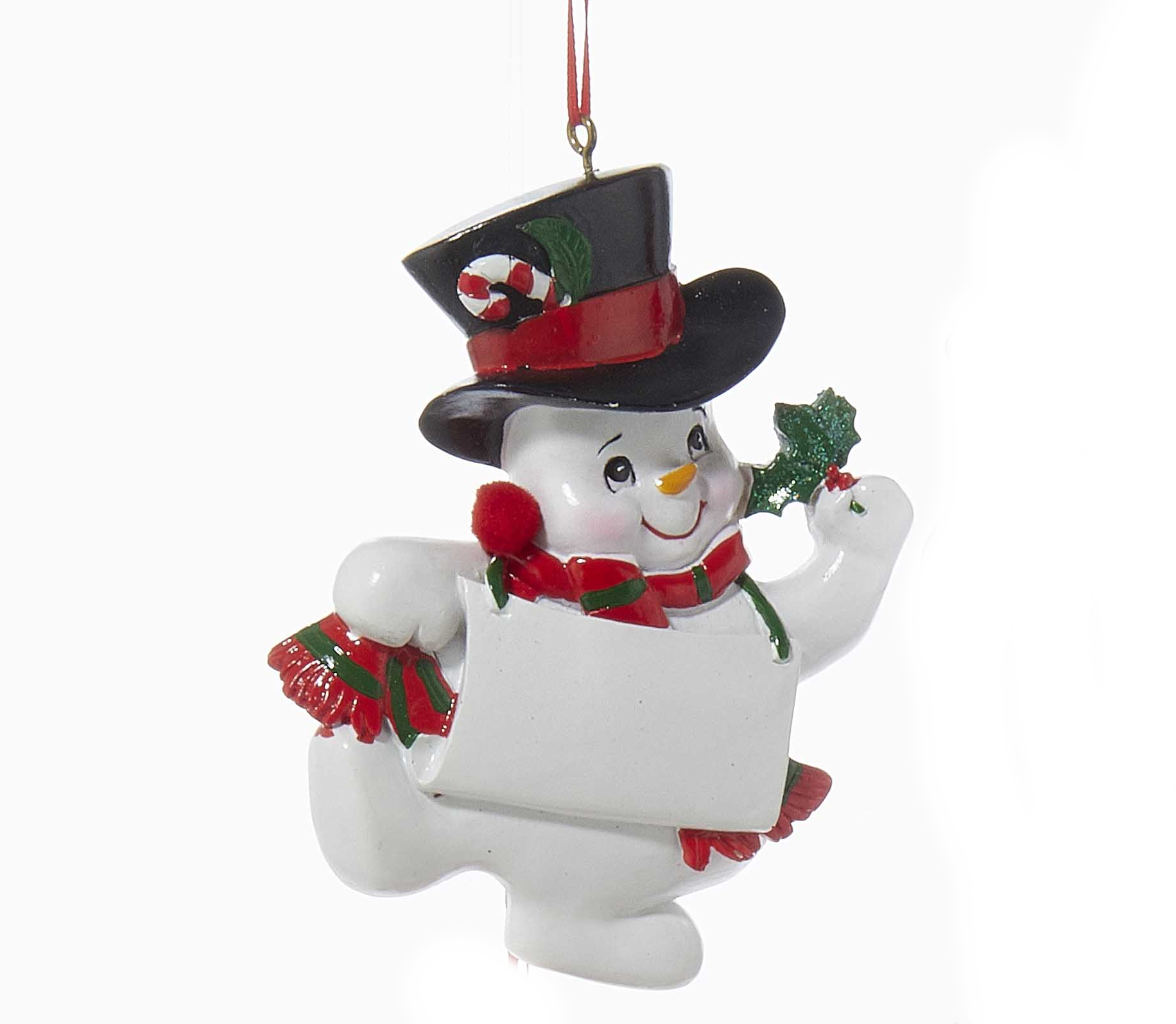 Snow Kid Ornament – Boy – Top hat