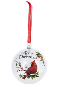 Cardinal Ball Ornament – Merry Christmas