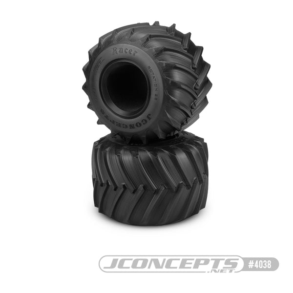 Firestorm Racer 2.6×3.6in Monster Truck Tire, Blue Comp. (2)