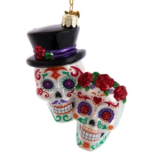 Kurt Adler – Day of the Dead Couple 4 1/4-Inch Noble Gems Ornament