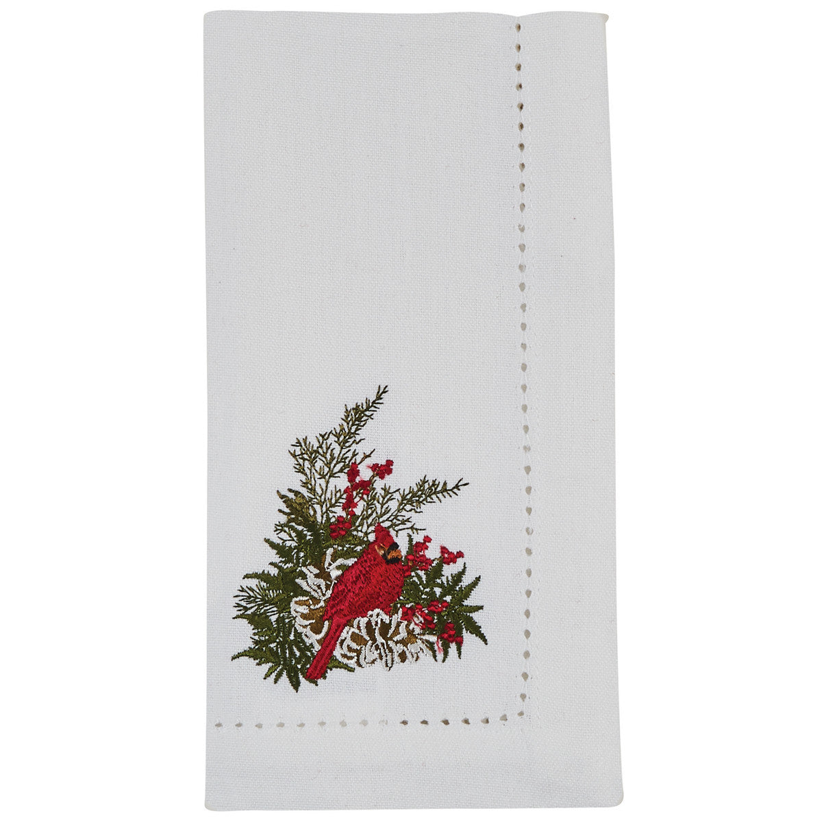 Cardinal Embroidered Cloth Napkin