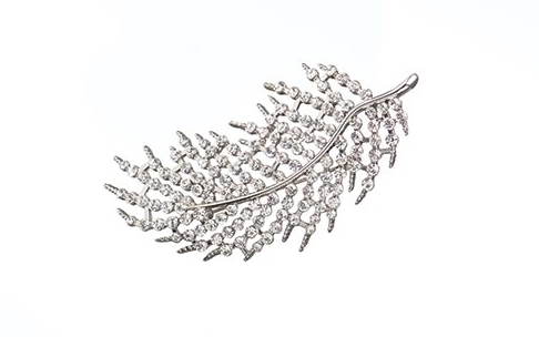 3 Inch Feather Pin – Zinc – Silver