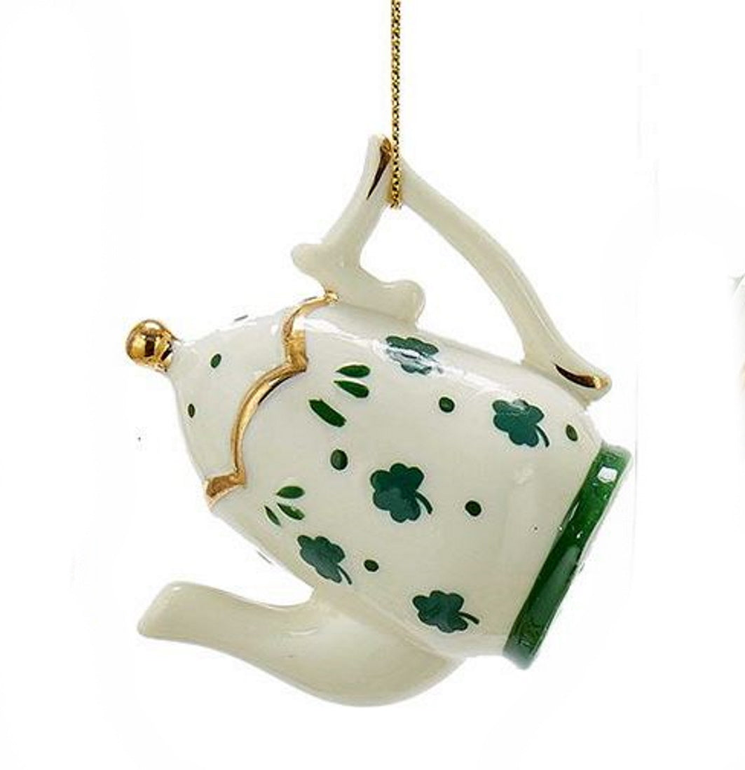 Porcelain Irish Tea Ornament – Teapot…