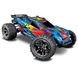 Traxxas Rustler 4X4 VXL 1/10 Brushless Stadium Truck Red/Yellow -RTR (Without Battery & Charger)