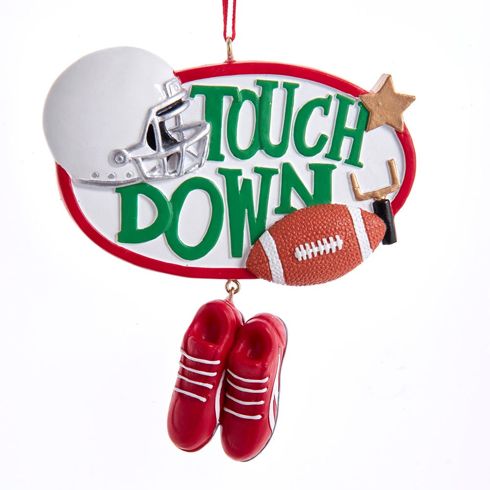 Football ” Touchdown” Ornament