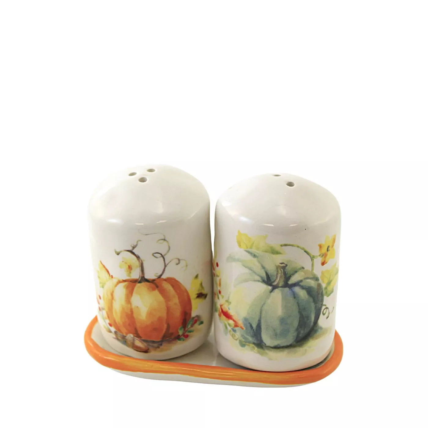 Painted Pumpkin Salt and Pepper